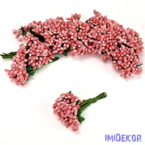 Bogyós rezgős mini csokor 9cm - Lazac