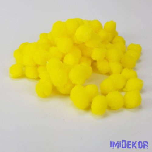 Zsenília pompon 1,5 cm 100db/cs - Sárga