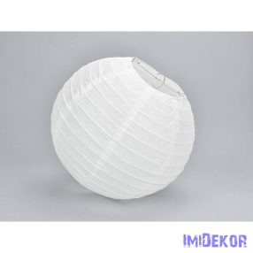 Papír lampion 25 cm - Fehér