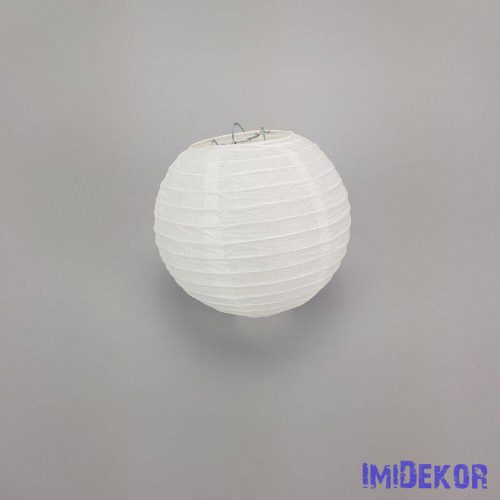 Papír lampion 15 cm - Fehér