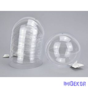   Ajándéktartó szétválasztható műanyag 12 cm 5db/cs - Gömb