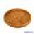 Natúr kerek masszív fa tálca alap 30cm - Barna