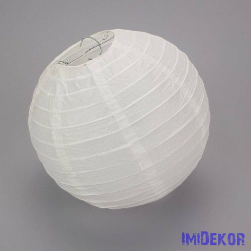 Papír lampion 20 cm - Fehér