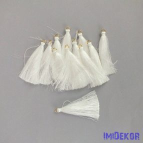 Textil bojt 6cm 12db/cs - Fehér