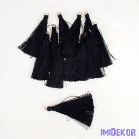 Textil bojt 6cm 12db/cs - Fekete