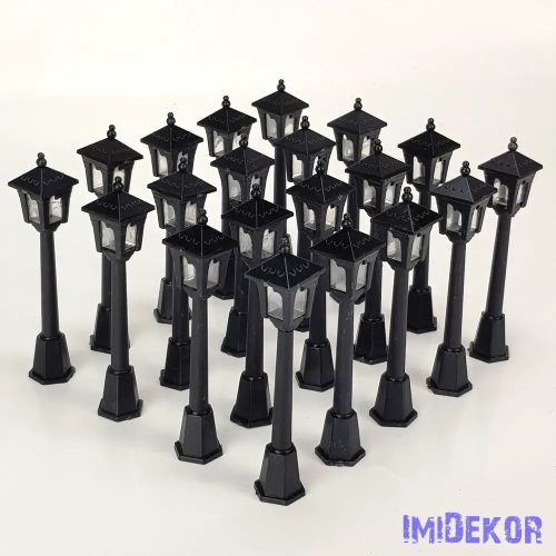 Kandeláber műanyag fekete