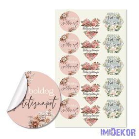 Matrica - Boldog születésnapot 3 forma 15db/lap