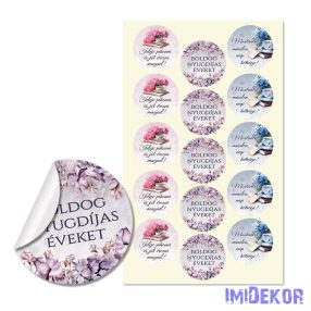 Matrica - Nyugdíjas - Boldog nyugdíjas éveket 14db/lap