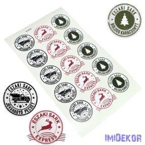 Matrica 15db/lap - Északi sark pecsét 3 féle