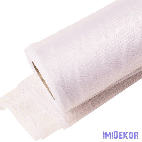 Organza szegett 12cm x 8,2m - Fehér