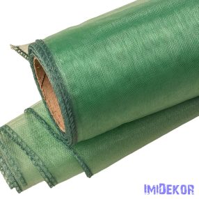 Organza szegett 12cm x 8,2m - Vintage Zöld