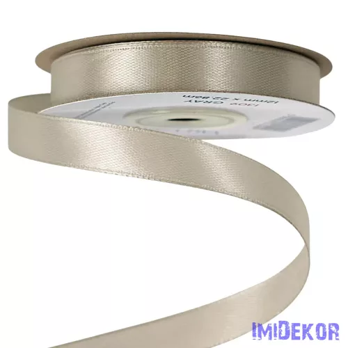 Szatén szalag 12 mm x 22.86 m - Szürke