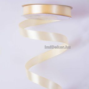 Szatén szalag 12 mm x 22.86 m - Krém