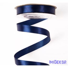 Szatén szalag 12 mm x 22.86 m - Tengerészkék