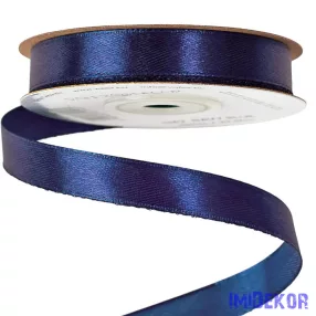 Szatén szalag 12 mm x 22.86 m - Tengerészkék
