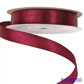 Szatén szalag 12 mm x 22.86 m - Borvörös