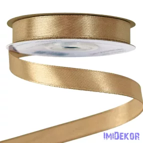 Szatén szalag 12 mm x 22.86 m - Aranybarna