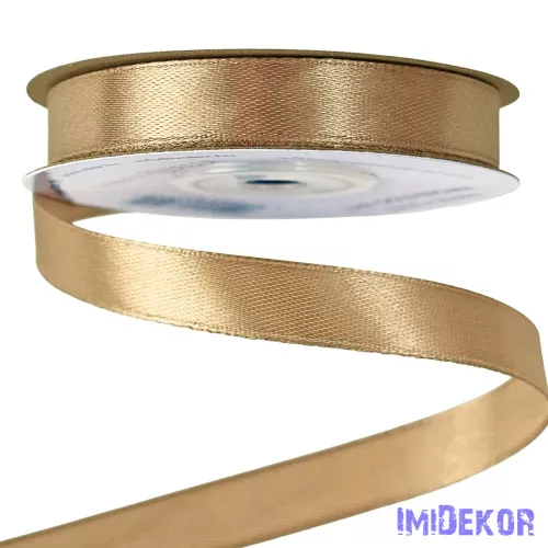 Szatén szalag 12 mm x 22.86 m - Aranybarna