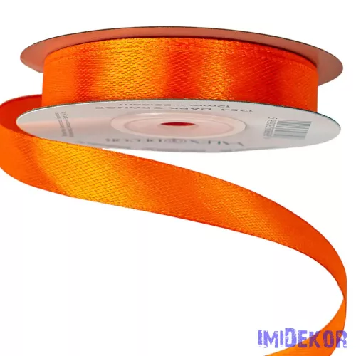 Szatén szalag 12 mm x 22.86 m - Sötét Narancssárga