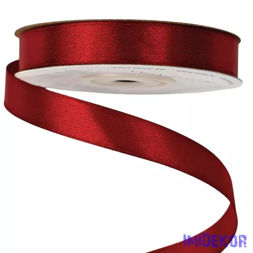 Szatén szalag 12 mm x 22.86 m - Bordó