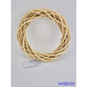 Vessző koszorú alap 25 cm - Natúr