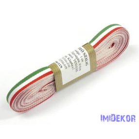 Szövött nemzeti színű szalag 10m - 11mm