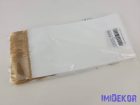 Koszorú szalag arany rojttal 12cm x 220cm 10db/csomag - Fehér