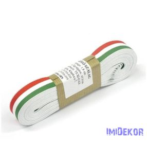 Szövött nemzeti színű szalag 10m - 18mm