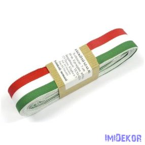 Szövött nemzeti színű szalag 10m - 30mm