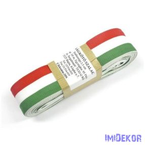 Szövött nemzeti színű szalag 10m - 38mm