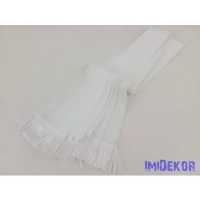 Sima fehér koszorú szalagok