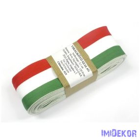 Szövött nemzeti színű szalag 10m - 51mm