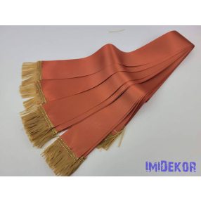   Színes sírcsokor szalag 5cm x 150cm 10db/csomag - Terrakotta