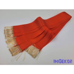   Színes sírcsokor szalag 5cm x 150cm 10db/csomag - Pirosas Narancs