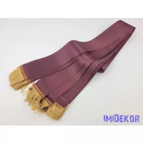 Színes sírcsokor szalag 5cm x 150cm 10db/csomag - Bordó