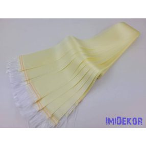 Színes sírcsokor szalag 5cm x 150cm 10db/csomag - Krém