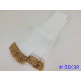   Sírcsokor szalag arany rojttal 7cm x 150cm 10db/csomag - Fehér