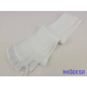   Sírcsokor szalag fehér rojttal 7cm x 150cm 10db/csomag - Fehér