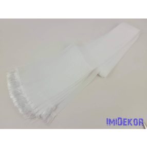   Sírcsokor szalag fehér rojttal 7cm x 200cm 10db/csomag - Fehér