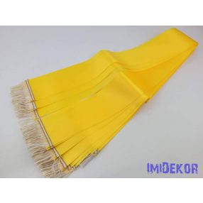 Színes sírcsokor szalag 7cm x 200cm 10db/csomag - Sárga