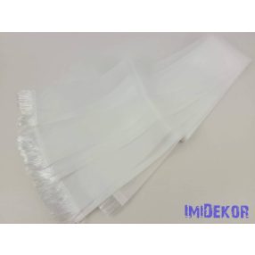   Sírcsokor szalag fehér rojttal 9cm x 200cm 10db/csomag - Fehér