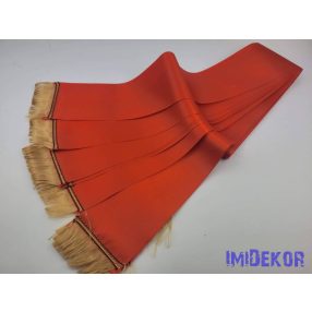   Színes sírcsokor szalag 9cm x 200cm 10db/csomag - Pirosas Narancs