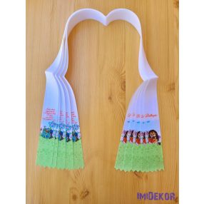 Ballagási szalag 4 cm óvodás - Olvasó süni