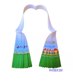 Ballagási szalag 4 cm óvodás - Gomba