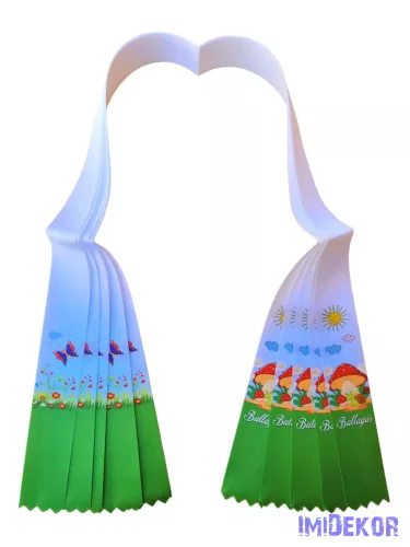 Ballagási szalag 4 cm óvodás - Gomba