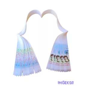 Ballagási szalag 4 cm óvodás - Pitypangos süni