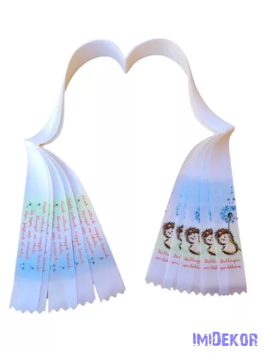 Ballagási szalag 4 cm óvodás - Pitypangos süni