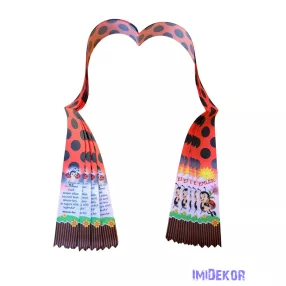 Ballagási szalag 4 cm óvodás - Katica