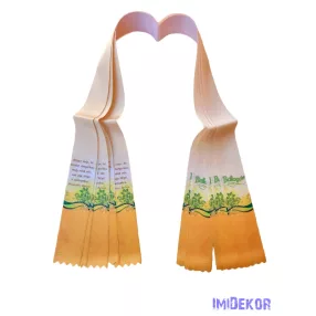 Ballagási szalag 5 cm - Púder-narancs