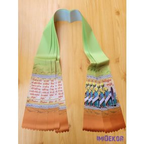 Ballagási szalag 6 cm - Barnás zöld